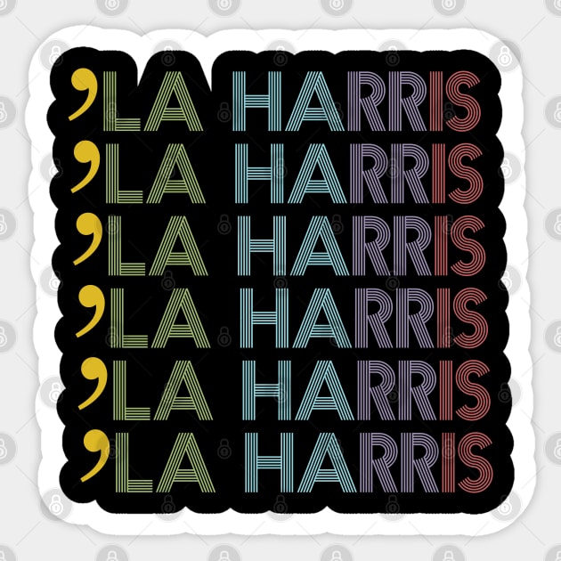 comma la harris Sticker by PhiloArt